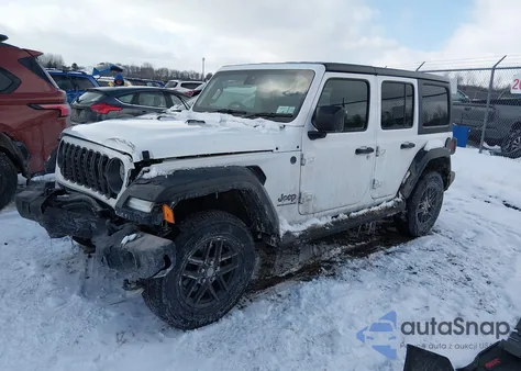 2024 Jeep Wrangler 4-Door Sport Rhd 4X4 из США, поврежденный, VIN 1C4PJXKN2RW321710